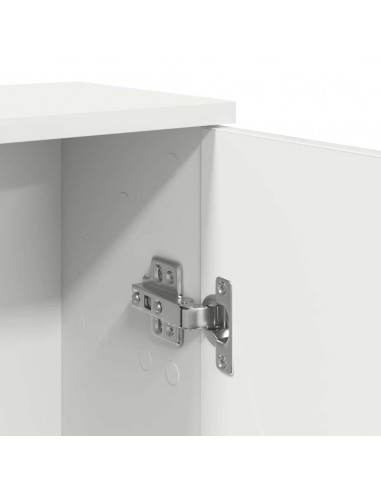 Mobile da Bagno con Portarotolo Bianco 39x22x90 cm