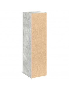 Mobile da Bagno con Portarotolo Grigio Cemento 20,5x22x72 cm 2