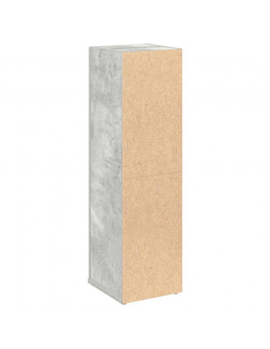 Mobile da Bagno con Portarotolo Grigio Cemento 20,5x22x72 cm