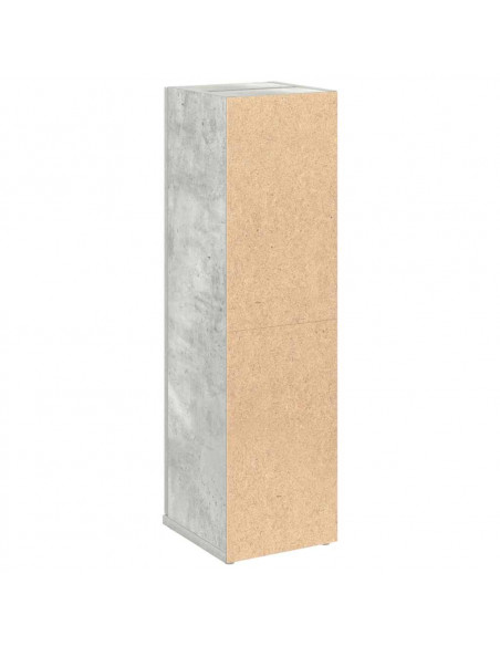 Mobile da Bagno con Portarotolo Grigio Cemento 20,5x22x72 cm