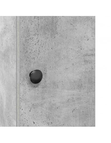 Mobile da Bagno con Portarotolo Grigio Cemento 20,5x22x72 cm