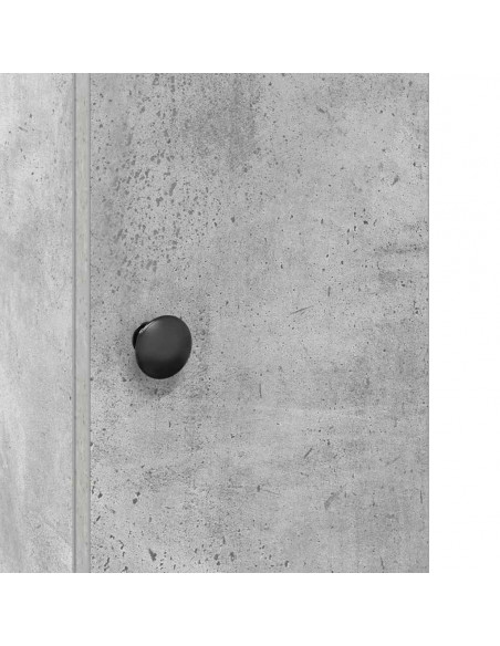 Mobile da Bagno con Portarotolo Grigio Cemento 20,5x22x72 cm