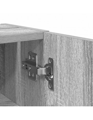 Mobile da Bagno con Portarotolo Grigio Sonoma 20,5x22x72 cm