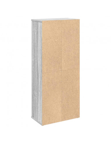 Mobile da Bagno con Portarotolo Grigio Sonoma 39x22x90 cm