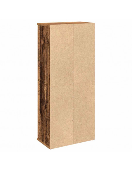 Mobile da Bagno con Portarotolo Legno Antico 39x22x90 cm