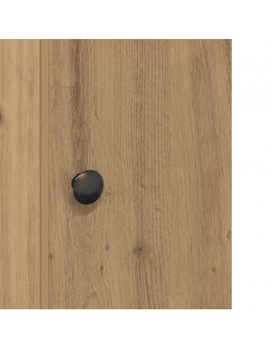 Mobile da Bagno con Portarotolo Rovere Artigianale 20,5x22x72cm