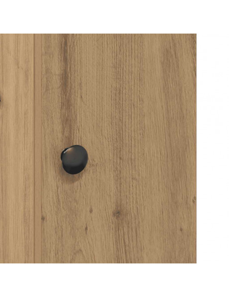Mobile da Bagno con Portarotolo Rovere Artigianale 20,5x22x72cm