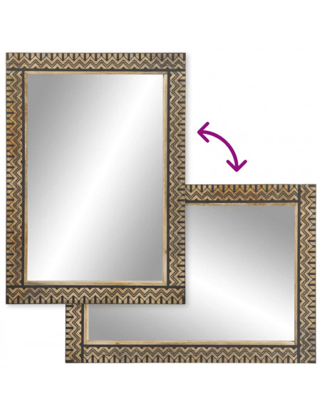 Set Mobili da Bagno 2pz in Legno Massello di Mango