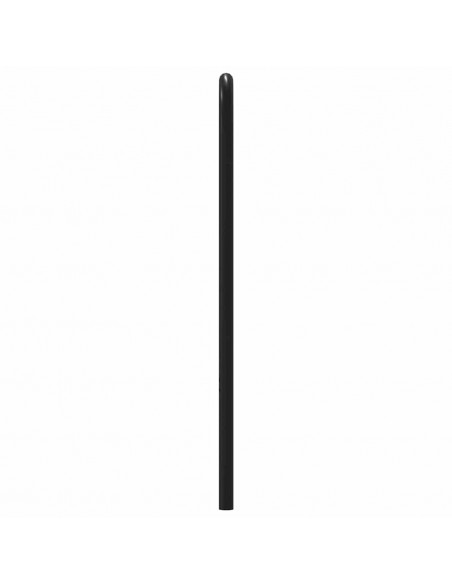 Testiera Rovere Fumo 135 cm in Acciaio e Legno Multistrato