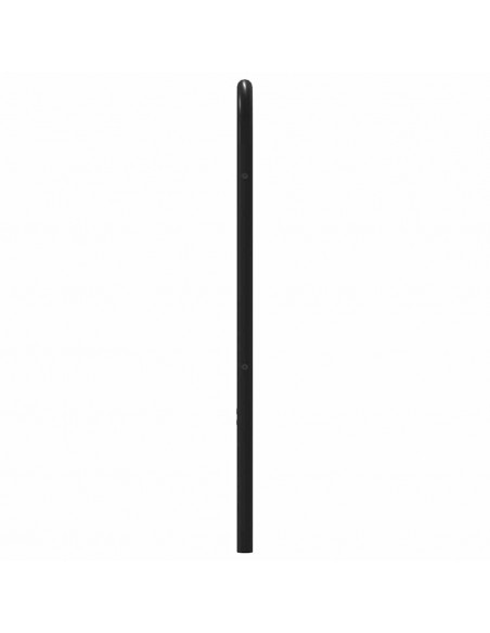 Testiera Rovere Fumo 90 cm in Acciaio e Legno Multistrato