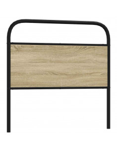 Testiera Rovere Sonoma 100 cm in Acciaio e Legno Multistrato 2