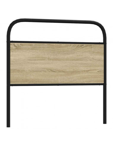 Testiera Rovere Sonoma 107 cm in Acciaio e Legno Multistrato