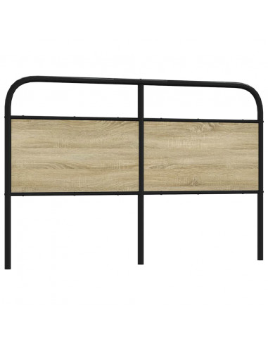 Testiera Rovere Sonoma 160 cm in Acciaio e Legno Multistrato