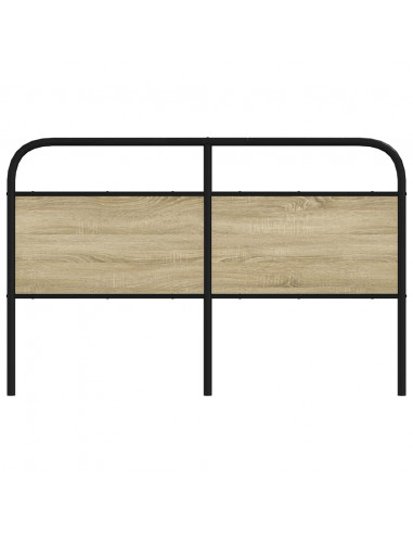 Testiera Rovere Sonoma 160 cm in Acciaio e Legno Multistrato