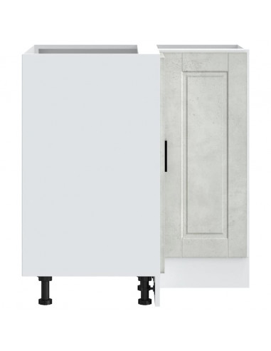 Base ad Angolo Cucina Porto Grigio Cemento in Legno Multistrato