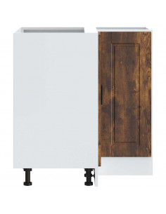 Base ad Angolo Cucina Porto Rovere Fumo in Legno Multistrato 2