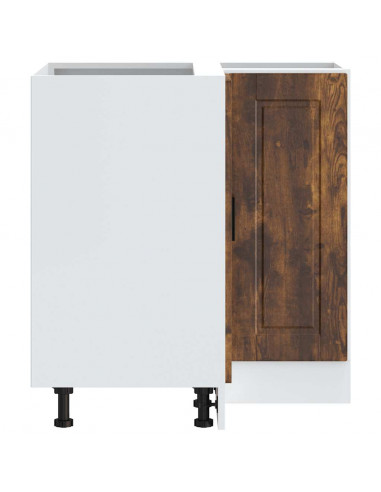 Base ad Angolo Cucina Porto Rovere Fumo in Legno Multistrato