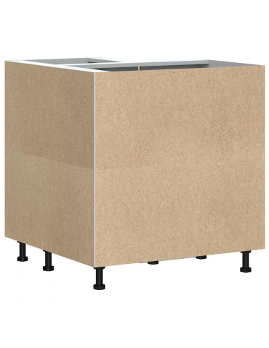 Base ad Angolo Cucina Porto Rovere Fumo in Legno Multistrato