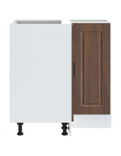 Base ad Angolo Cucina Porto Rovere Marrone in Legno Multistrato 2