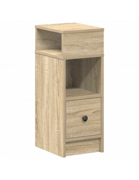 Comodino con Cassetto Rovere Sonoma 25x31x66 cm