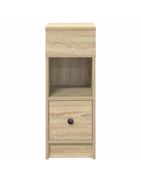Comodino con Cassetto Rovere Sonoma 25x31x66 cm