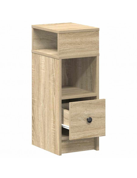 Comodino con Cassetto Rovere Sonoma 25x31x66 cm