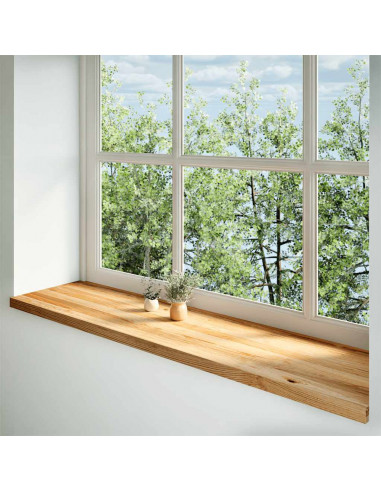 Davanzali 2 pz Marrone Chiaro 160x40x2 cm Legno Massello Rovere