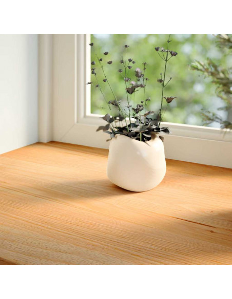 Davanzali 2 pz Marrone Chiaro 70x40x2 cm Legno Massello Rovere