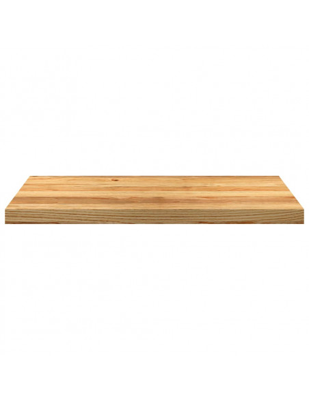 Davanzali 2 pz Marrone Chiaro 80x40x2 cm Legno Massello Rovere