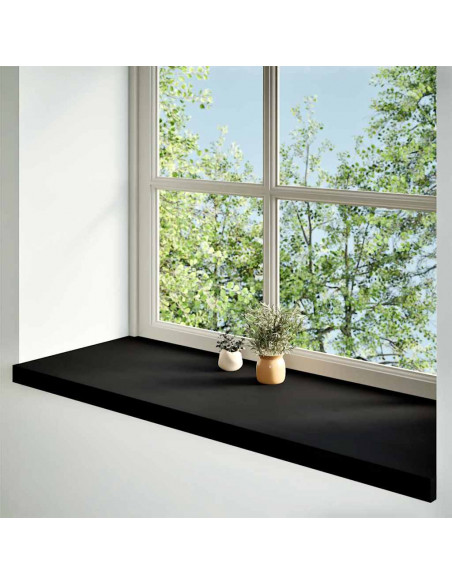 Davanzali 2 pz Marrone Scuro 110x40x2 cm Legno Massello Rovere