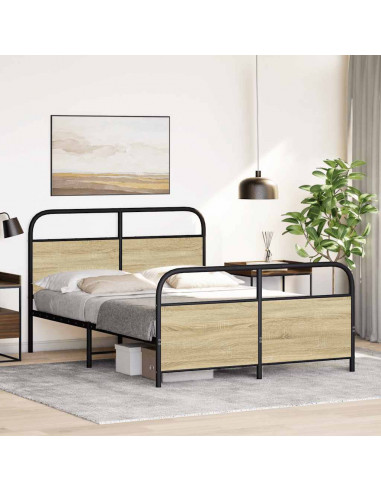 Giroletto senza Materasso Rovere Sonoma 120x190cm in Truciolato