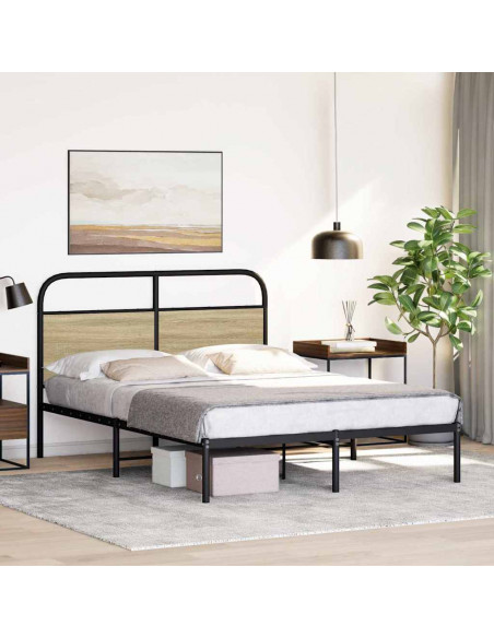 Giroletto senza Materasso Rovere Sonoma 140x190cm in Truciolato