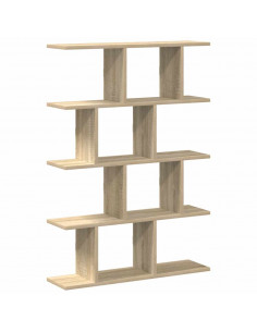 Mensola a Cubo da Muro 12 Scomparti in Truciolato Rovere Sonoma 2
