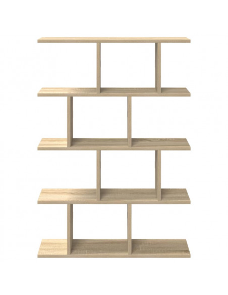 Mensola a Cubo da Muro 12 Scomparti in Truciolato Rovere Sonoma