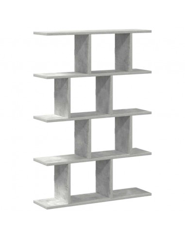 Mensola a Cubo da Muro 12 Scomparti Truciolato Grigio Cemento