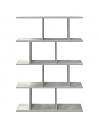 Mensola a Cubo da Muro 12 Scomparti Truciolato Grigio Cemento
