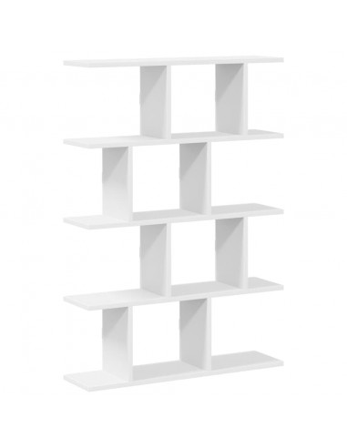 Mensola a Cubo da Parete 12 Scomparti Bianca in Truciolato