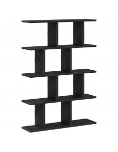 Mensola a Cubo da Parete 12 Scomparti Nero in Truciolato 2