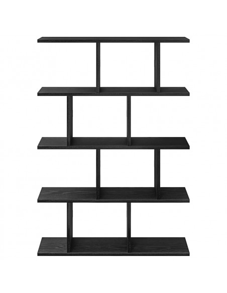 Mensola a Cubo da Parete 12 Scomparti Nero in Truciolato