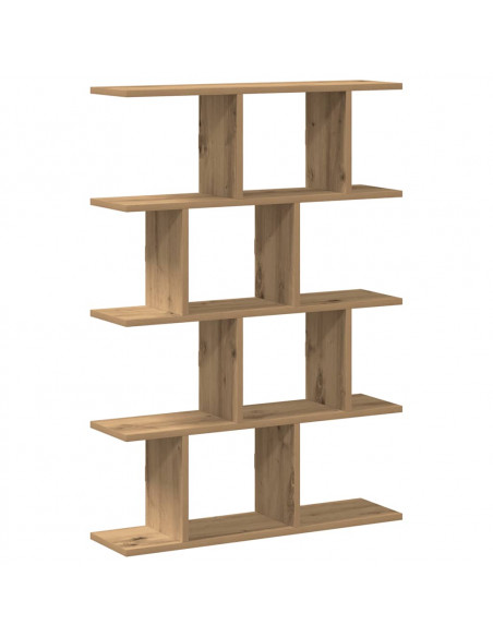 Mensola a Muro Cubo 12 Scomparti Truciolato Rovere Artigianale