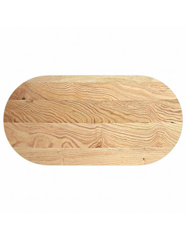 Piano per Tavolo 120x60x2 cm in Rovere Massello Ovale
