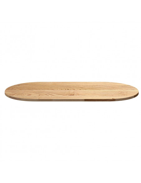 Piano per Tavolo 120x60x2 cm in Rovere Massello Ovale