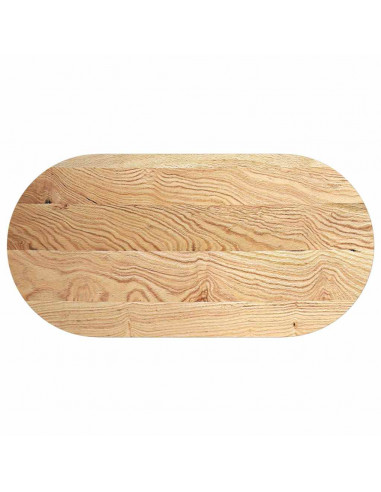 Piano per Tavolo 120x60x4 cm in Rovere Massello Ovale
