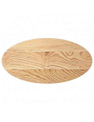 Piano per Tavolo 80x40x2 cm in Rovere Massello Ovale