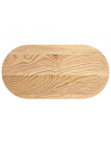 Piano per Tavolo 80x40x2 cm in Rovere Massello Ovale