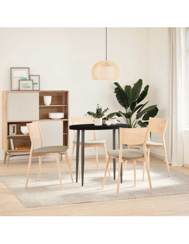 Piano Tavolo Marrone Scuro 80x40x4 cm in Rovere Massello Ovale