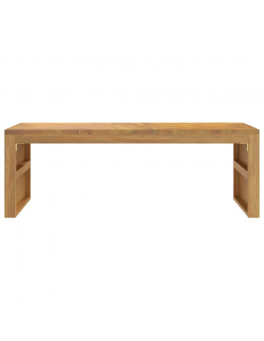 Tavolino da Salotto 110x35x38 cm in Legno Massello di Teak