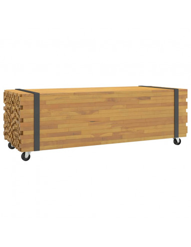 Tavolino da Salotto 110x45x35 cm in Legno Massello di Teak