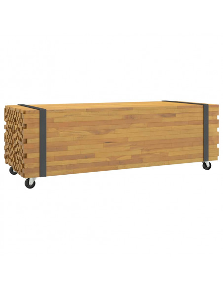 Tavolino da Salotto 110x45x35 cm in Legno Massello di Teak