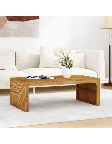 Tavolino da Salotto 110x60x38 cm in Legno Massello di Teak